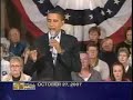 Obama Promise To End The War, 2007 - "You Can Take That To The Bank"