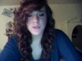 Allie Sargent singing on her web cam