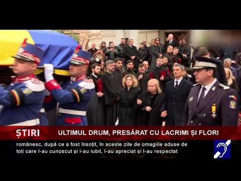 Ultimul drum al lui Mircea Lucescu, presărat cu lacrimi și flori
