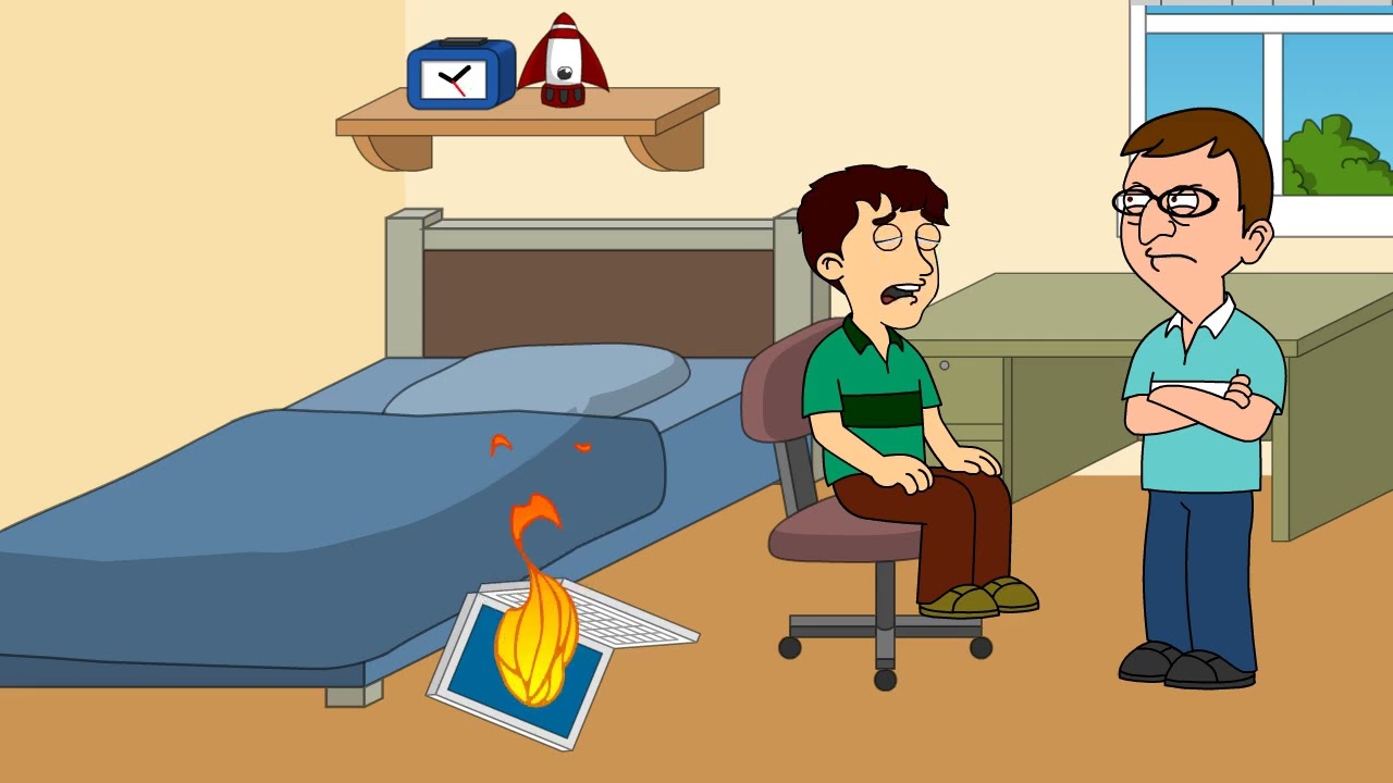 Edward Destroys Timothy's Laptop