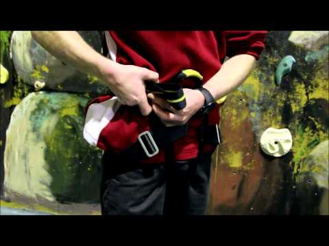 how to fit climbing harness