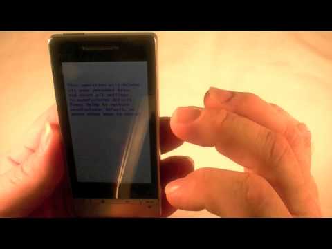 how to hard reset htc snap