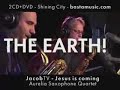 video from the 2cd+dvd-box 'shining city'' as audiotrack available at:
http://www.bastamusic.com

more information also at:
http://www.aureliasax4.nl 
http://www.jacobterveldhuis.com 

the composition is based on sound bytes from the streets of new york: an angry 'evangelist' on times square, and a small choir of the salvation army. the groove is based on rhythmical baby talk from 2 little girls: 18 months old welmoed and 2 year old amber. the work was inspired by the post 9-11 trauma and the role of religion in the history of man:'god kills'. is jesus really coming? it is about time...