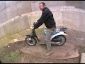 www.colinfurze.com Ian Usher sold his whole life on ebay (everything job house the lot) then set himself a list of 100 goals to complete in 100 weeks one of his goals was to ride a wall of death. Ian did really well to ride the wall even though some people will proberly say 