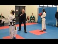Midleton TKD student Verlene fighting at the NUI Galway Open, 3 March 2012