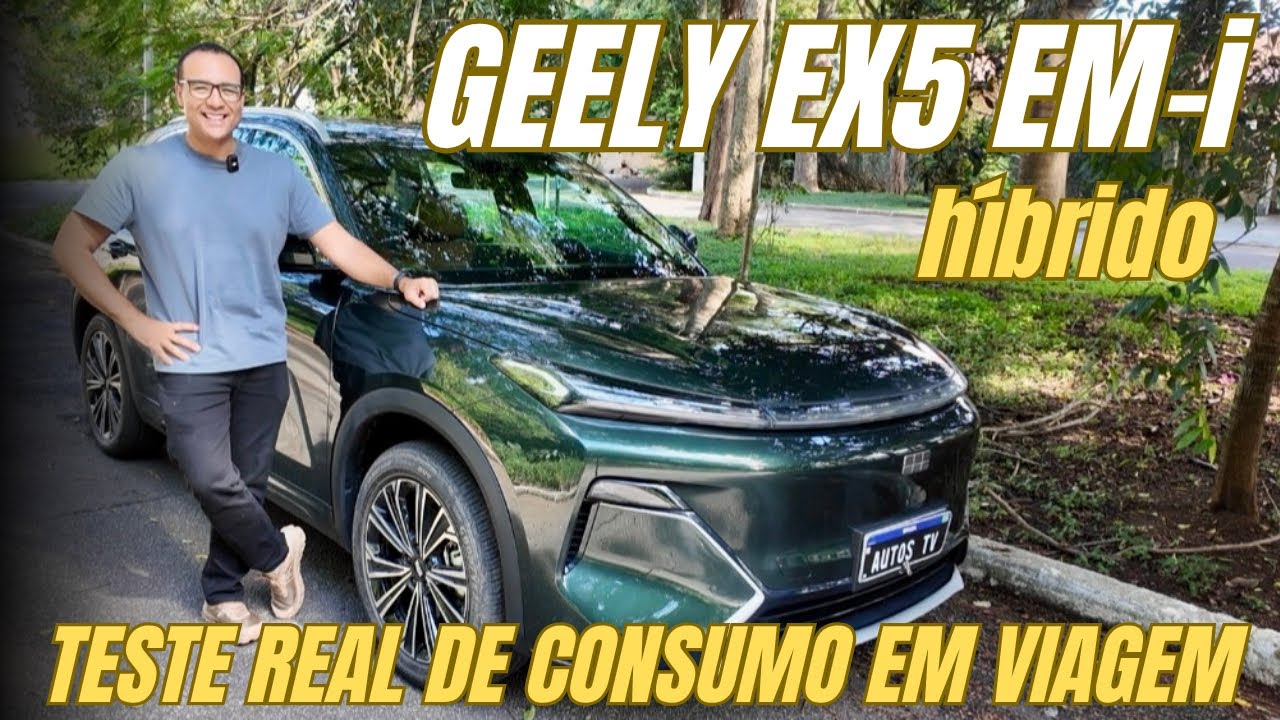 GEELY EX5 EM-i HÍBRIDO: teste REAL DE CONSUMO E AUTONOMIA POR 2.300km de viagem