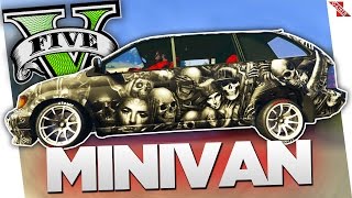 GTA 5: Tunando Minivan Lowrider (Dodge Caravan) com Machinima!
