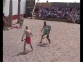 Gladiatorengevecht in het Archeon