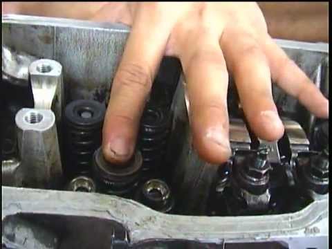 2E engine toyota removing valve keeper valve spring the easy way.mpg