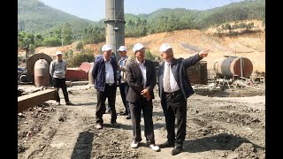 Phó Chủ tịch UBND TP Uông Bí Đặng Đình Sách kiểm tra tại Nhà máy xử lý rác Khe Giang