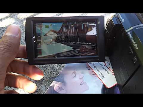 Sony HDR XR 260 HD test with smooth slow record handycam and unboxing photo test
