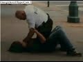 Cop assaults skaters.