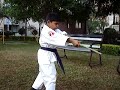 Param Ravan performs isshinryu karate Kubudo kata