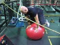 Balistic Stability Ball Drill for reactive core training-Nicholas Schodtler