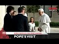 Pope visits King Abdullah and Rania
