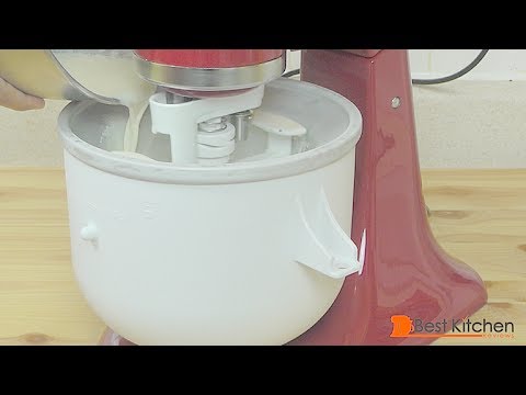 how to attach ice cream maker to kitchenaid