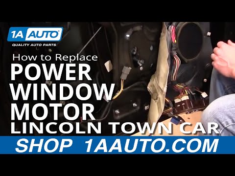 How To Install Replace Front Power Window Motor Lincoln Town Car 98-02 1AAuto.com