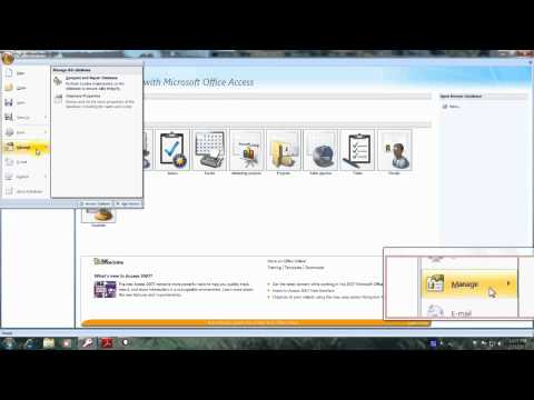 how to repair access database 2007