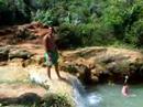Hector jumps in the water!