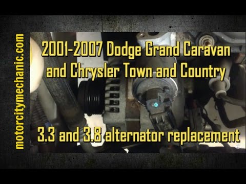 2001-2007 Dodge Grand Caravan 3.8 alternator replacement