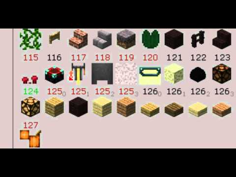 how to use block ids in minecraft