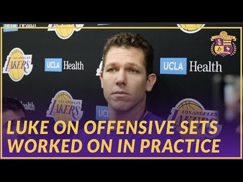 Video: Lakers Interview: Luke Walton Talks About the Offensive Focus In Practice Today