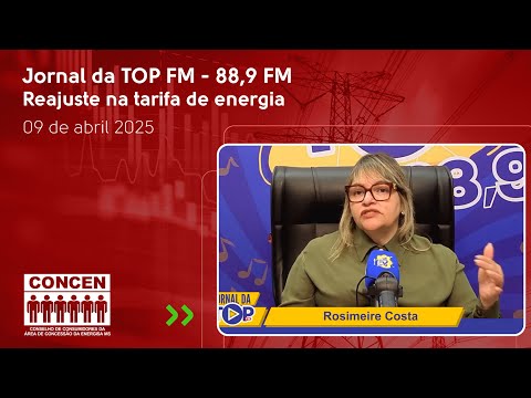 Reajuste tarifário anual - Jornal da TOP - 8/4/2025