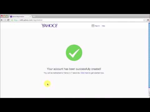 how to create yahoo mail account