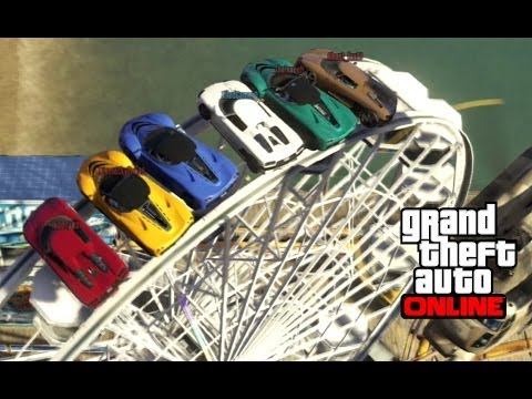 GTA 5 Online: Cars on a Ferris Wheel (Funny Moments).