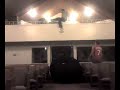 jumping off the balcony