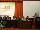 Andr�s B�dalo en la asamblea del SAT