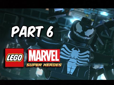 LEGO Marvel Super Heroes Gameplay Walkthrough - Part 6 VENOM Exploratory Laboratory Let's Play
