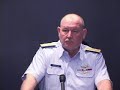 Commandant Allen announce award for Fast Response Cutter Commandant Allen announce award for Fast Response Cutter