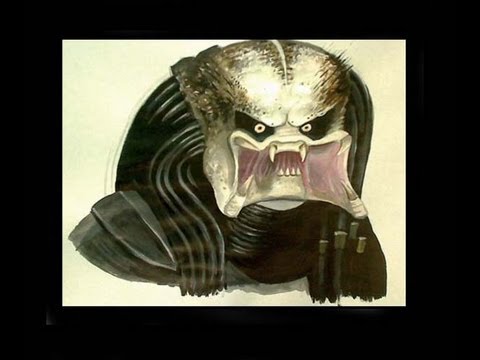 how to draw predator x