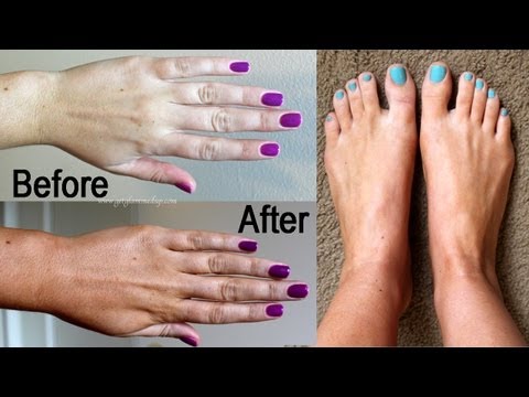 how to get off self tanner from hands