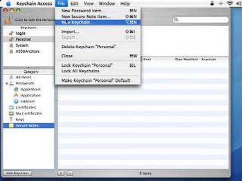 how to repair keychain os x