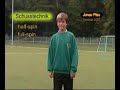 football soccer technique shooting Fussball Schusstechnik