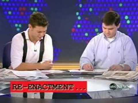 World News Now Larry King & Paris Re-Enactment