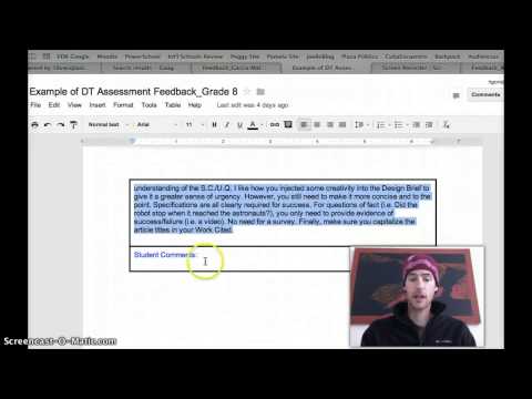 how to provide assessment feedback