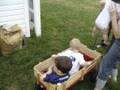 Gavin gets a wagon for his birthday