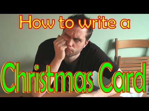 how to write xmas card