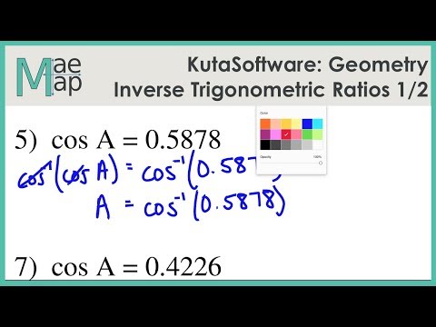 Inverse Trigonometric Ratios Part 1 – Easy Peasy All-in-One High School