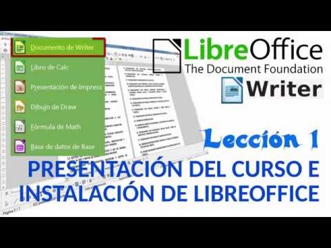 Tutorial LibreOffice Writer - 01/40 Presentación del curso e instalación de LibreOffice Writer.