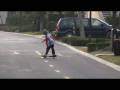 6 years old boy on waveboard