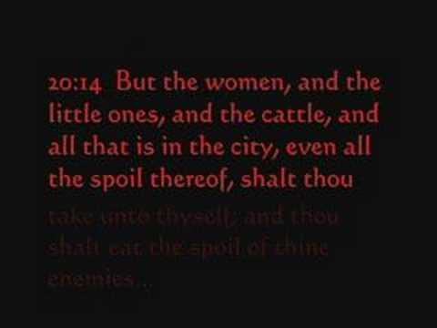Cruelty from the Bible: Deuteronomy