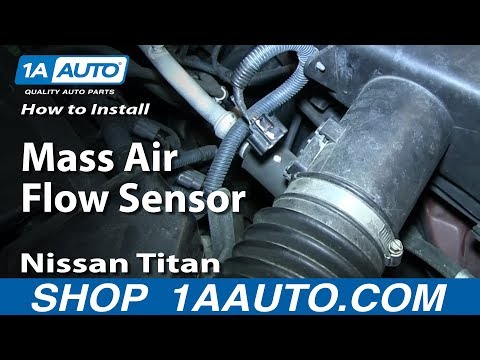 How To Install Replace Mass Air Flow Sensor MAF 2004-13 Nissan Titan