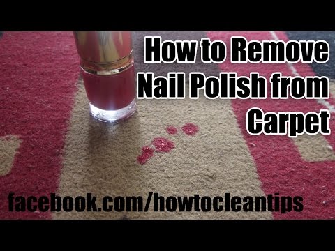 how to get nail polish off of a carpet