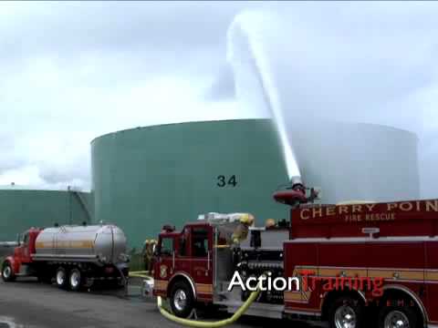 Industrial Fire Brigades: Tank Hazard Control from Action Training Systems