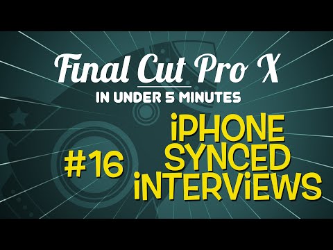 how to sync final cut pro x