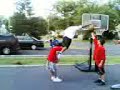 Keir dunks over Danny Keir dunks over Danny